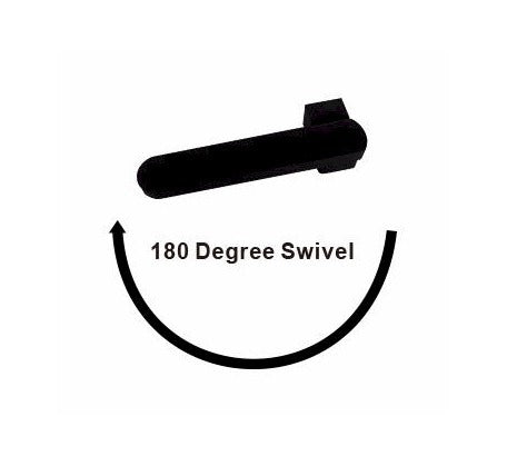 Modern National Eva Swivel Bath Spout Matte Black