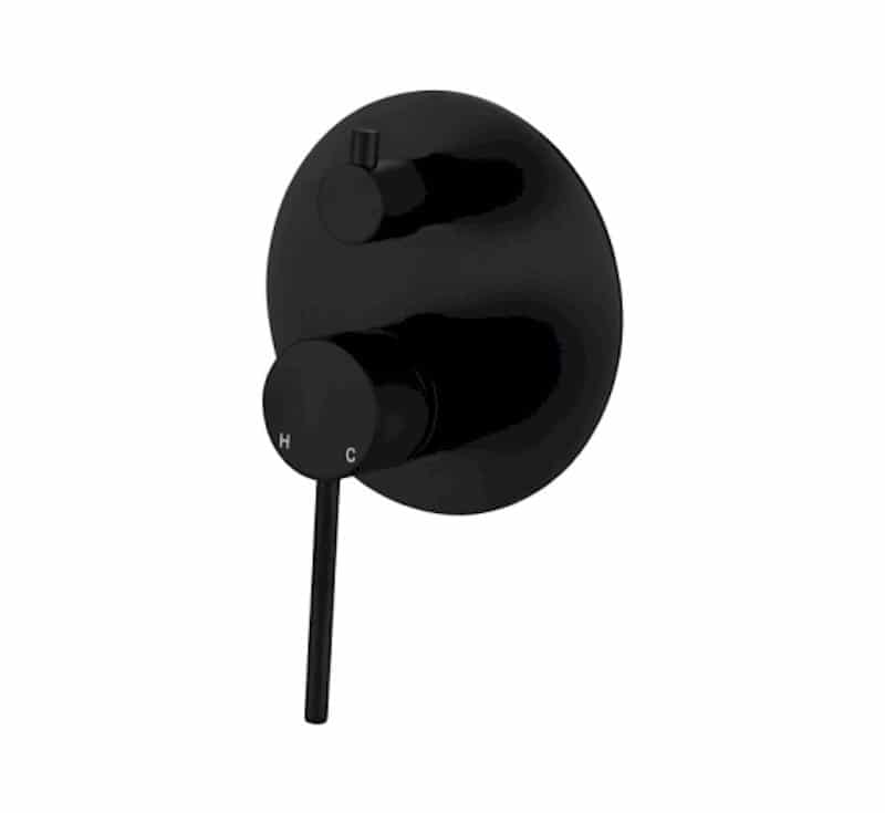 Modern National Star Mini Shower Mixer Diverter Black