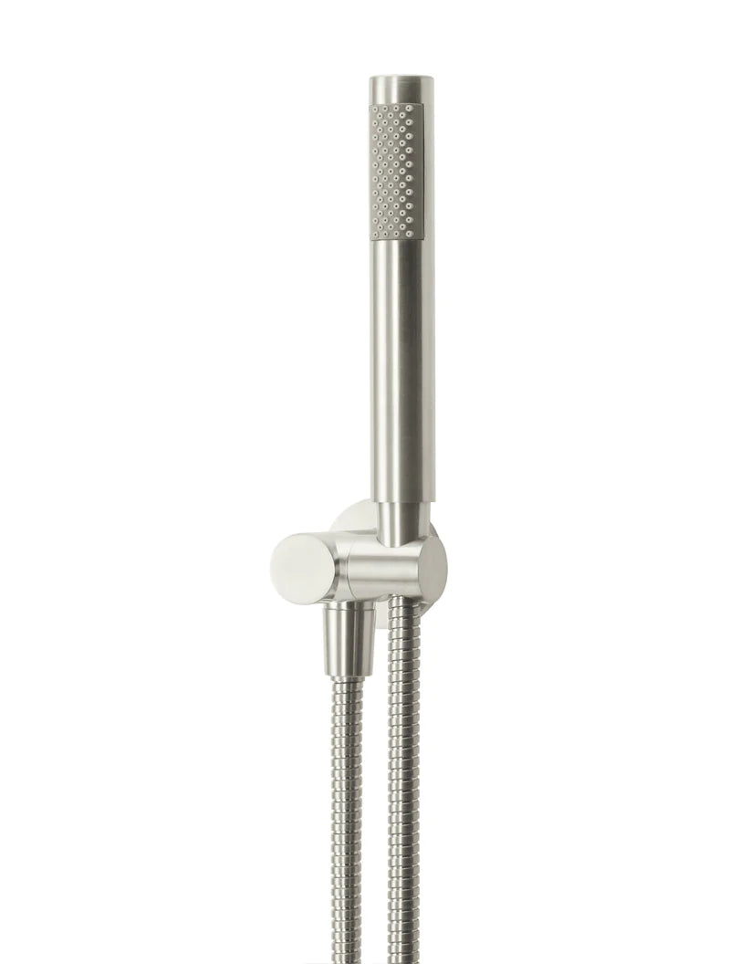 Ovia Brushed Nickel Milan Slim Microphone Hand Shower on Swivel Bracket Single Function