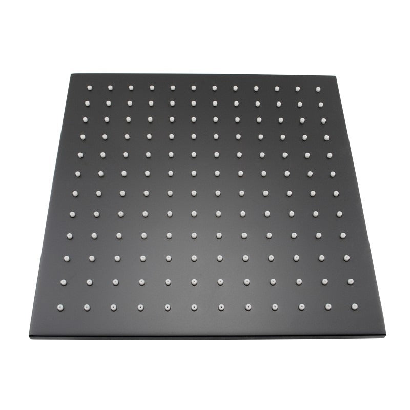 Aquaperla 250mm 10" Solid Brass Black Square Nero Rainfall Shower Head WELS WATERMARK