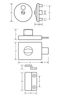 Metlam 300 Series Lock & Indicator Set - Antimicrobial