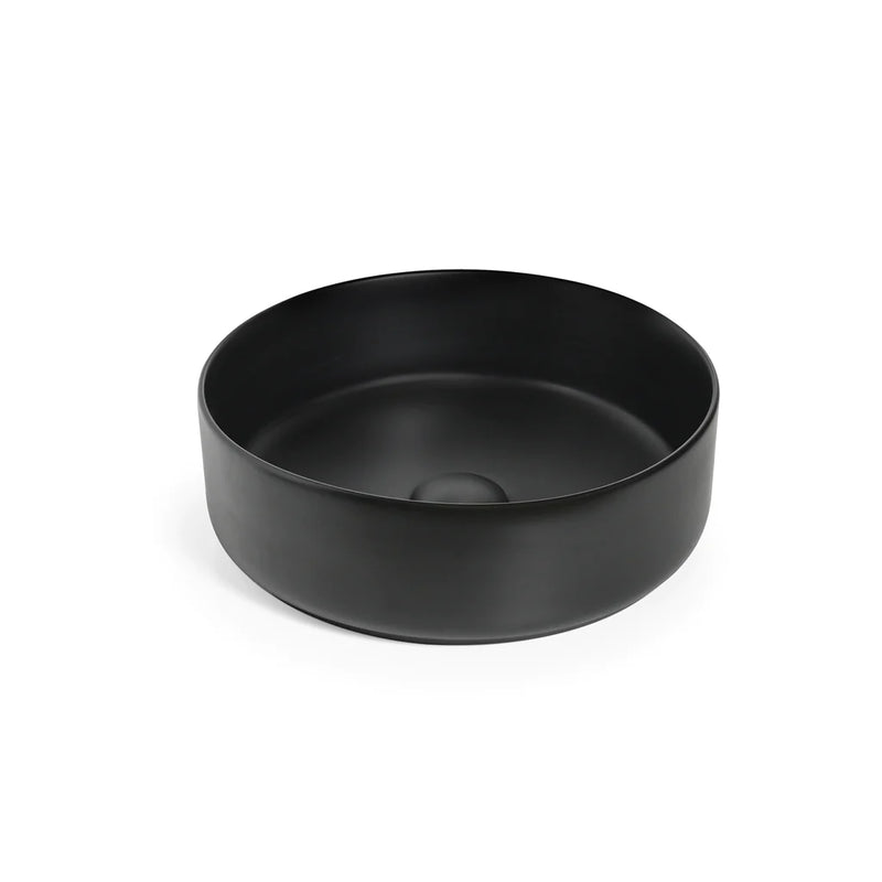 Ovia Matte Black 360mm Round Counter Top Basin