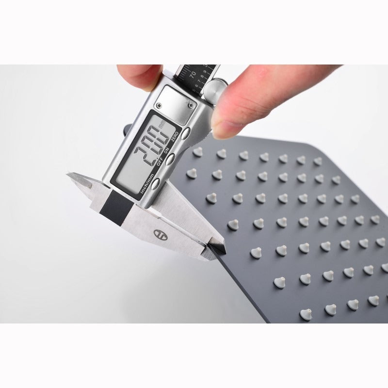 Aquaperla 250mm 10" Stainless Steel 304 Black Super-slim Square Rainfall Shower Head