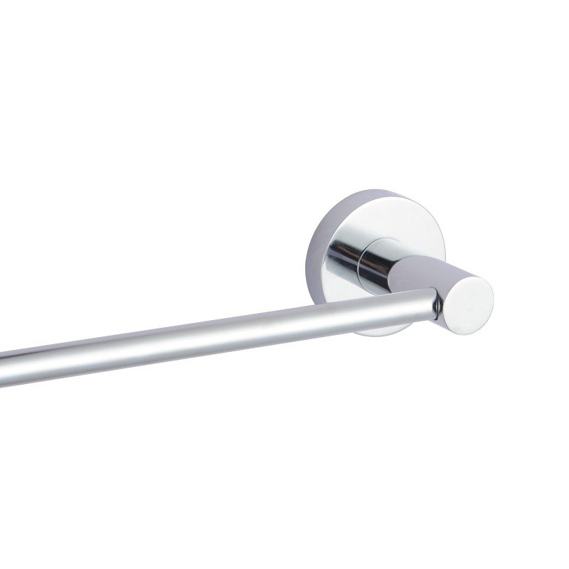 Euro Pin Lever Round Chrome Single Towel Rack Rail 790mm
