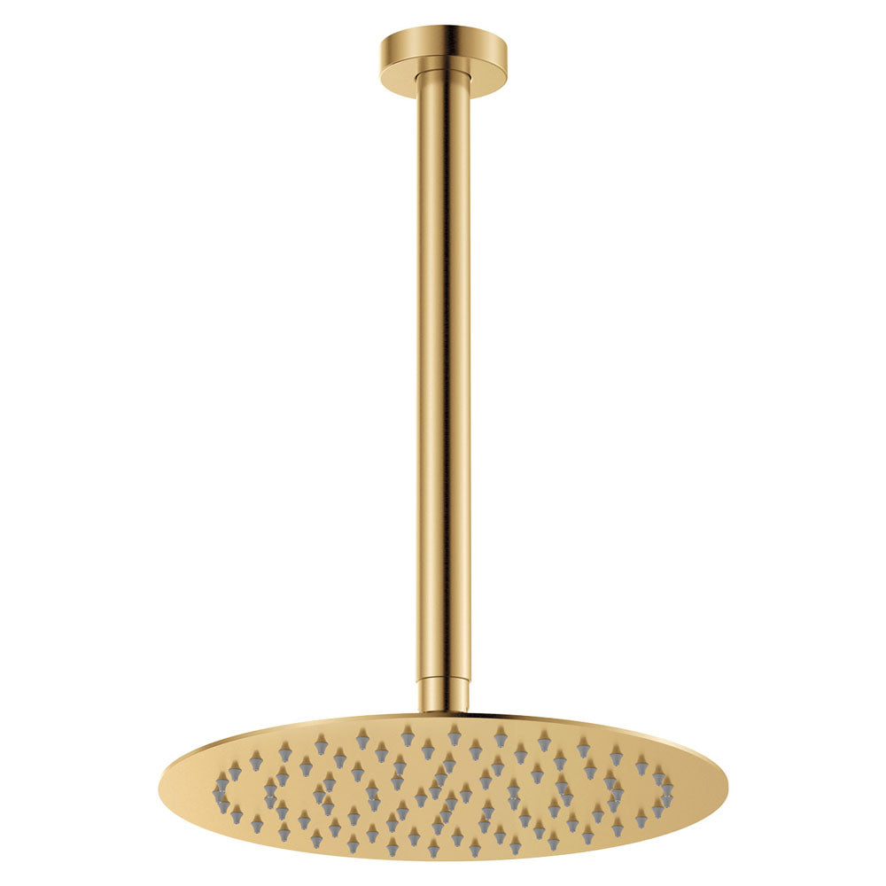 Fienza Kaya Ceiling Shower Dropper Set Urban Brass