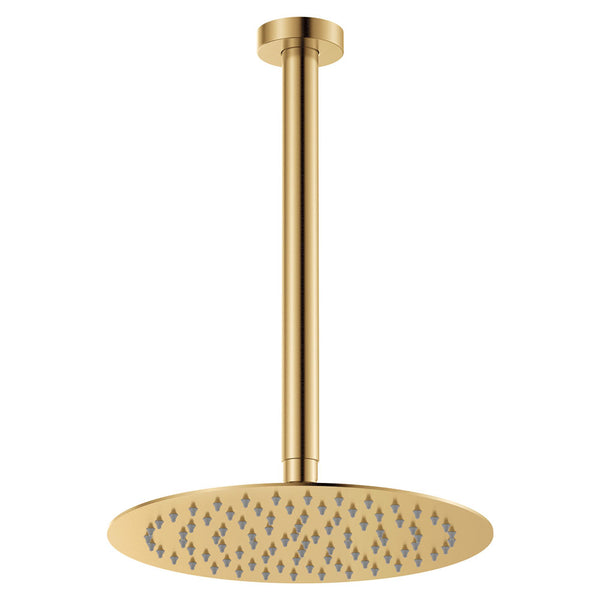 Fienza Kaya Ceiling Shower Dropper Set Urban Brass