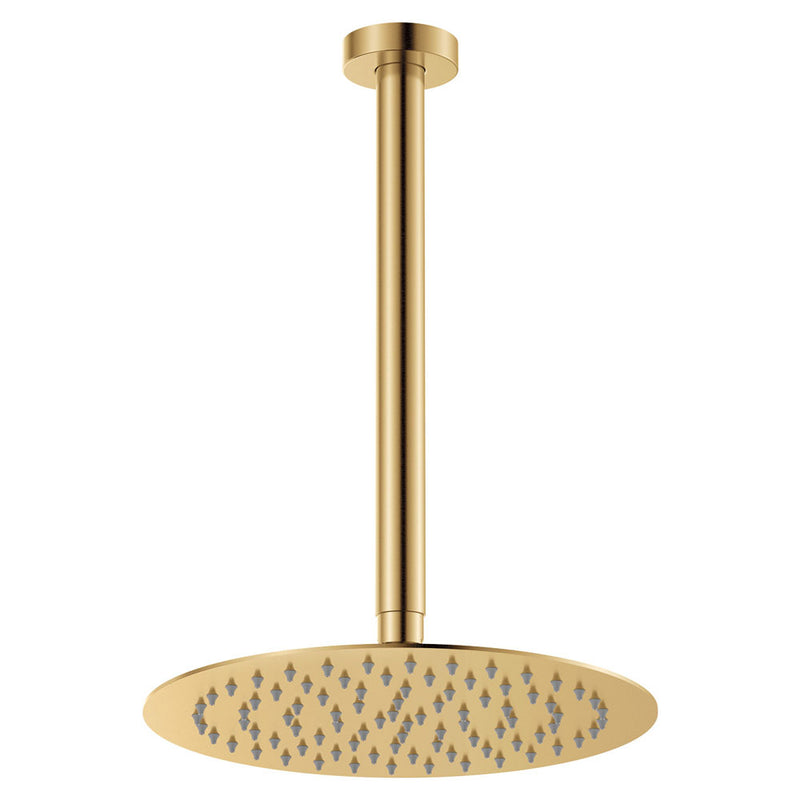 Fienza Kaya Ceiling Shower Dropper Set Urban Brass