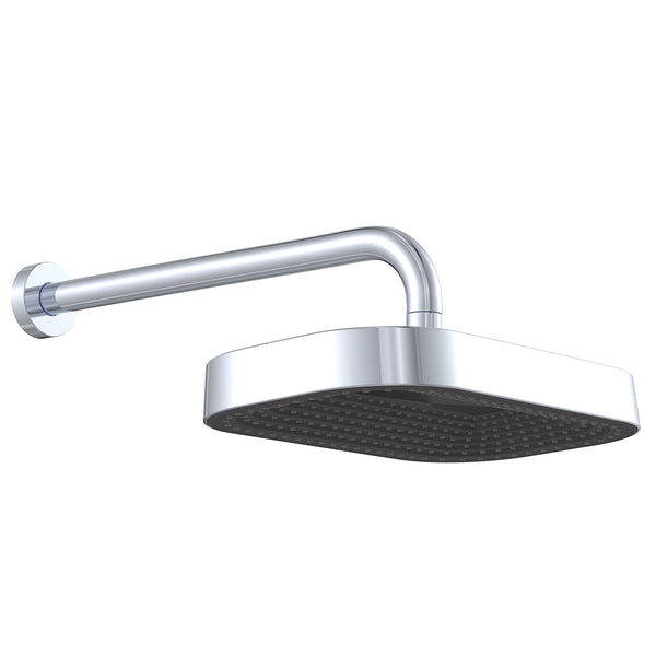 Fienza Kuro Shower Arm Set, Soft Square Head, Chrome