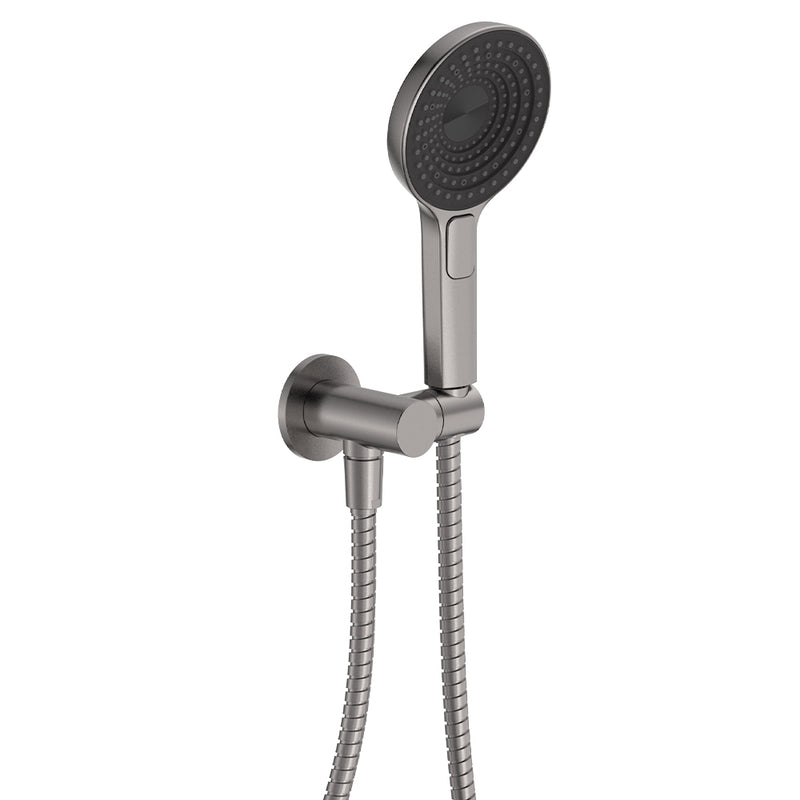 Fienza Kuro Hand Shower, Round Plate, Round Head, Gun Metal