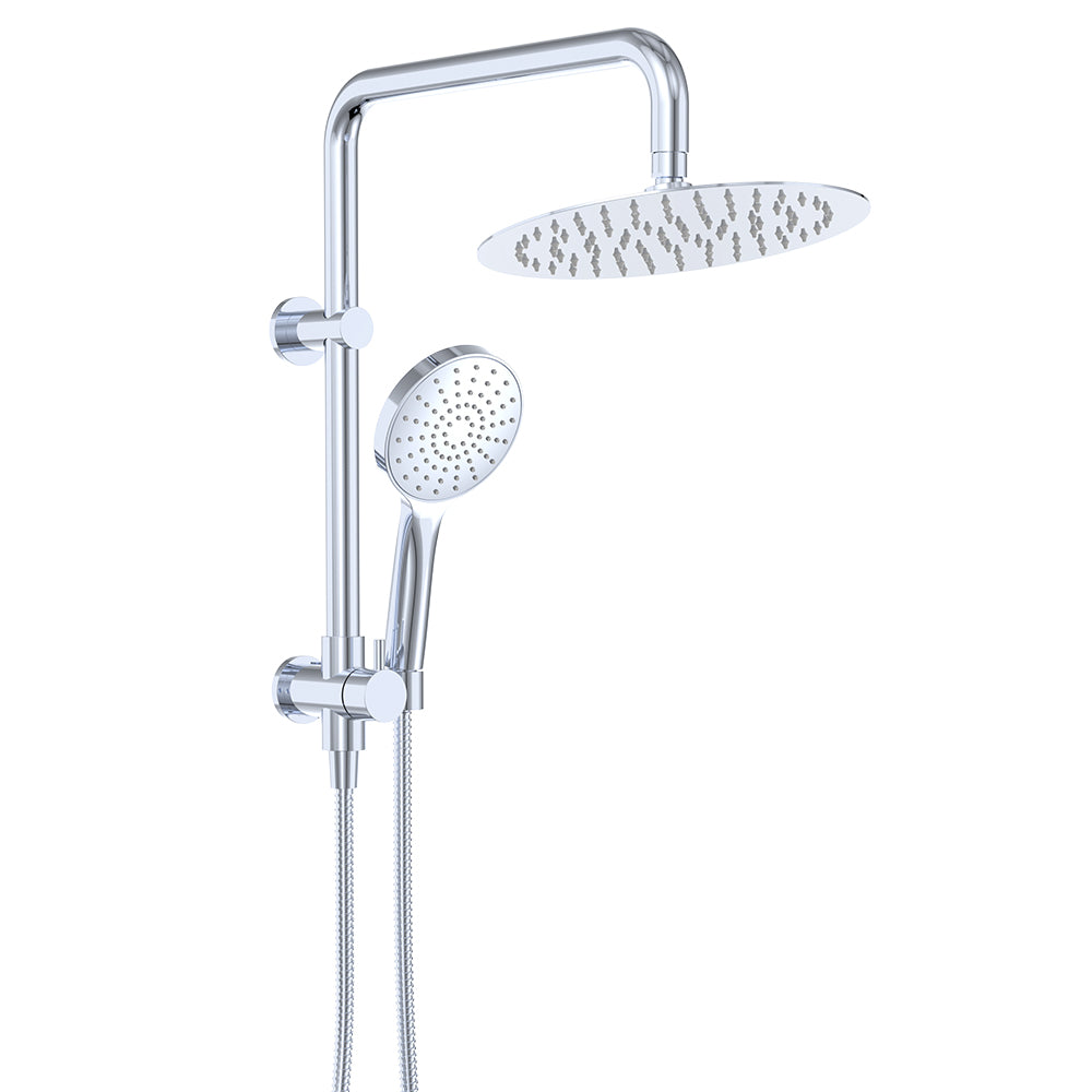 Fienza Kaya Twin Half-Rail Shower, Chrome