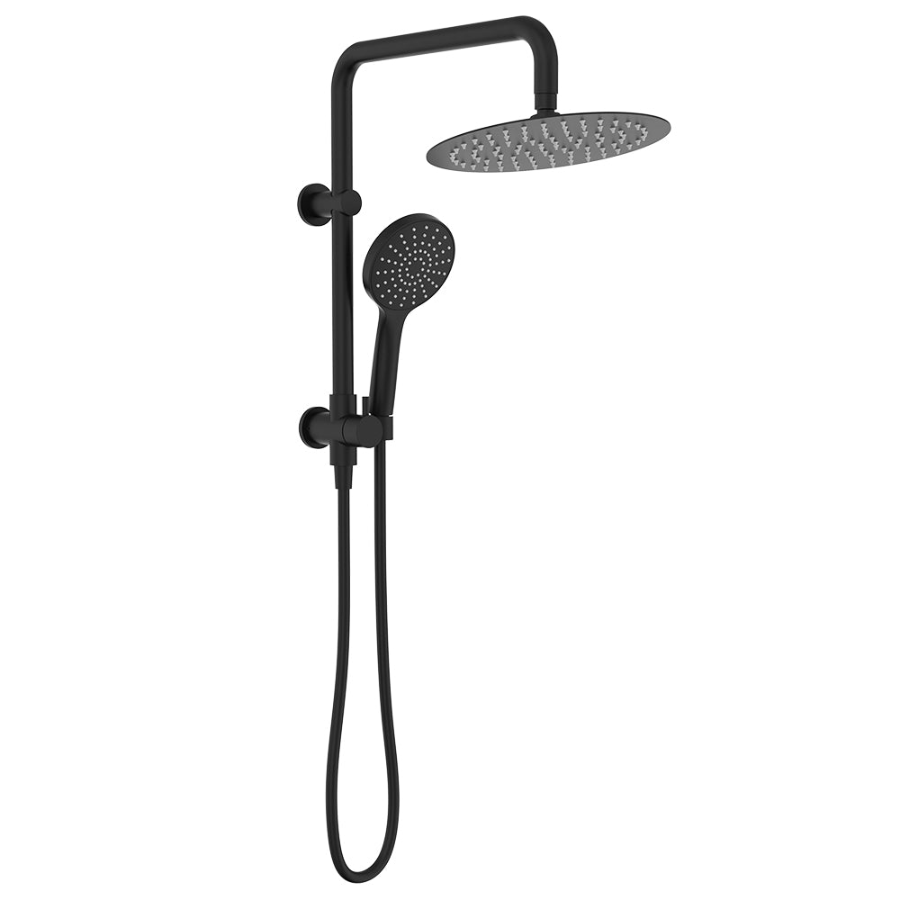 Fienza Kaya Twin Half-Rail Shower, Matte Black — image 2