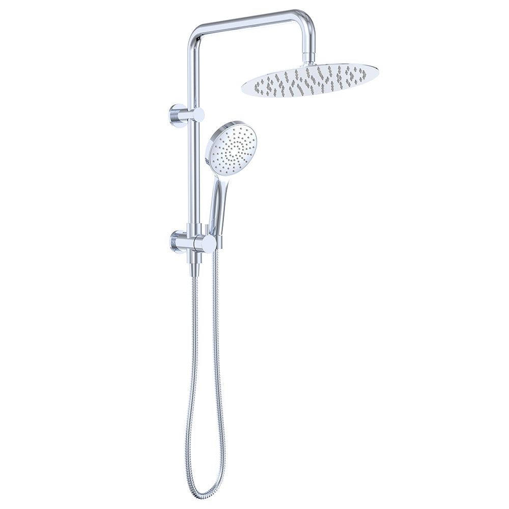 Fienza Kaya Twin Half-Rail Shower, Chrome — image 2