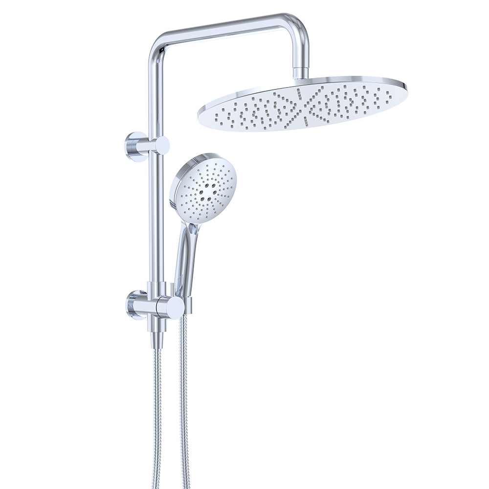 Fienza Empire Slim Twin Half-Rail Shower, Chrome