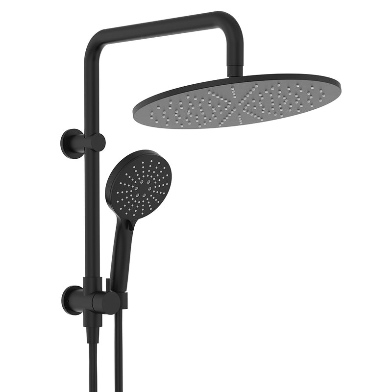 Fienza Empire Slim Twin Half-Rail Shower, Matte Black — image 3