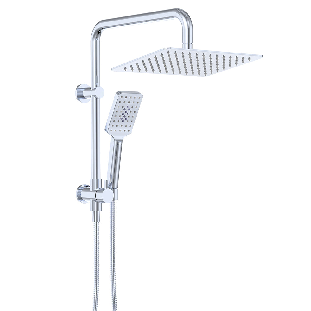 Fienza Tono Twin Half-Rail Shower, Chrome