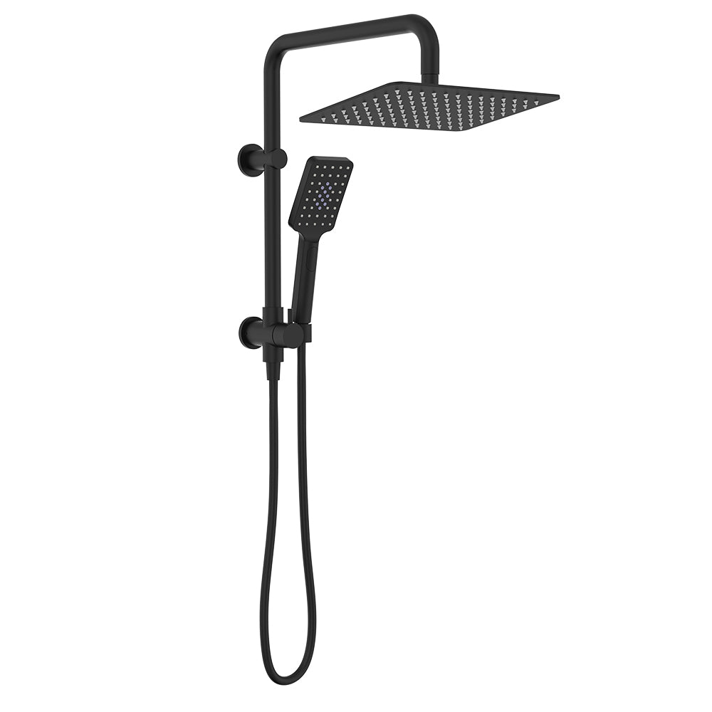 Fienza Tono Twin Half-Rail Shower, Matte Black — image 2