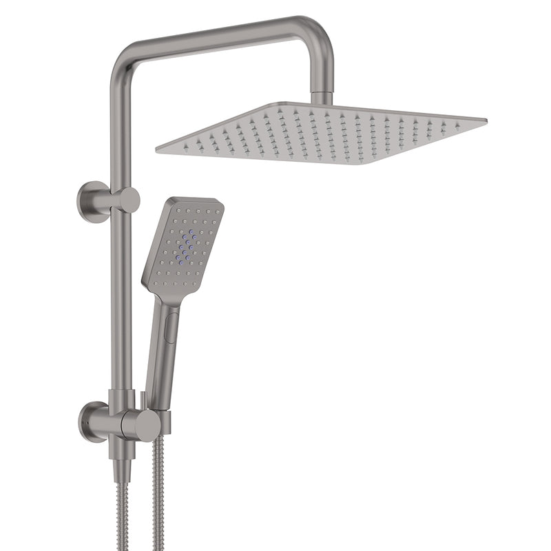Fienza Tono Twin Half-Rail Shower, Gun Metal — image 3