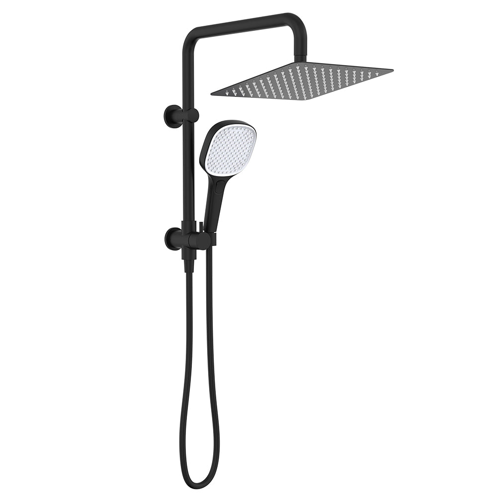 Fienza Koko Twin Half-Rail Shower, Matte Black — image 2