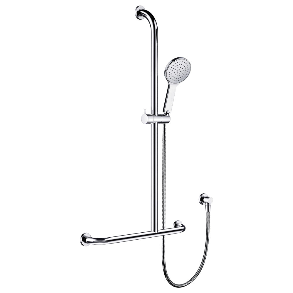 Fienza Luciana Care Inverted T Rail Shower, Right-Hand