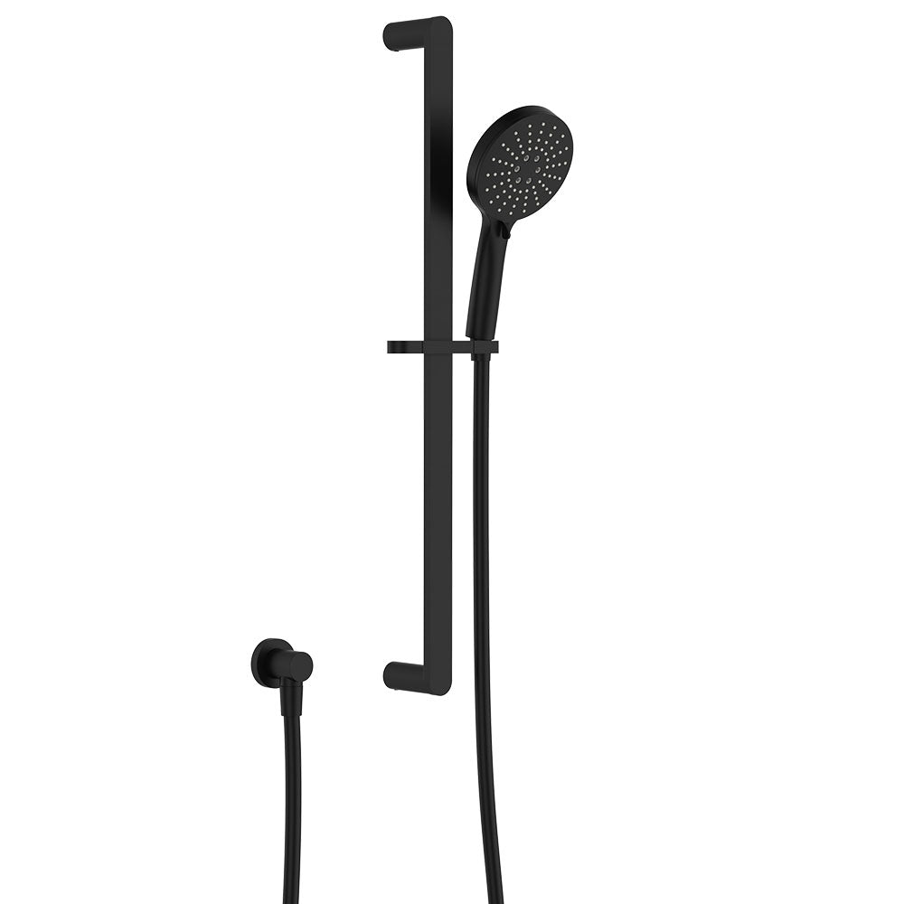 Fienza Empire Slim Rail Shower, Matte Black