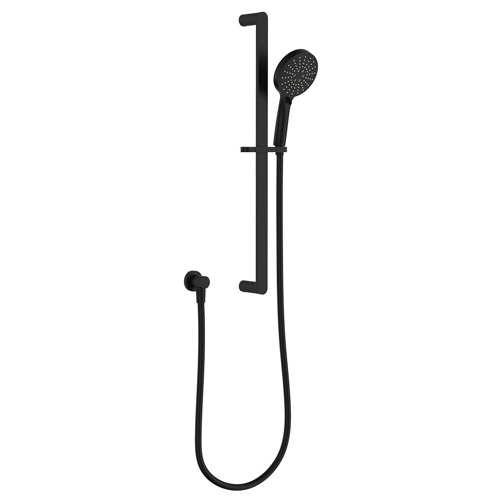 Fienza Empire Slim Rail Shower, Matte Black