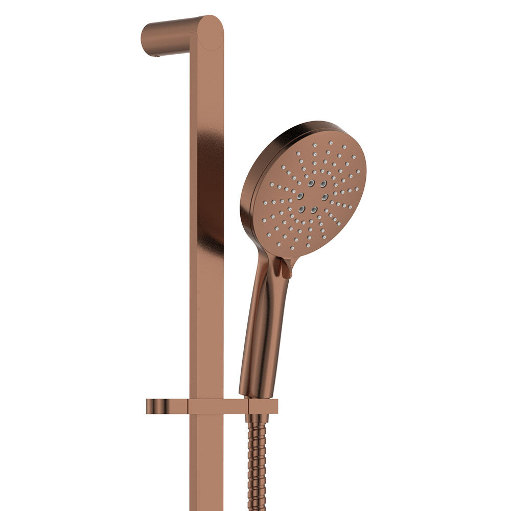 Fienza Empire Slim Rail Shower, Brushed Copper