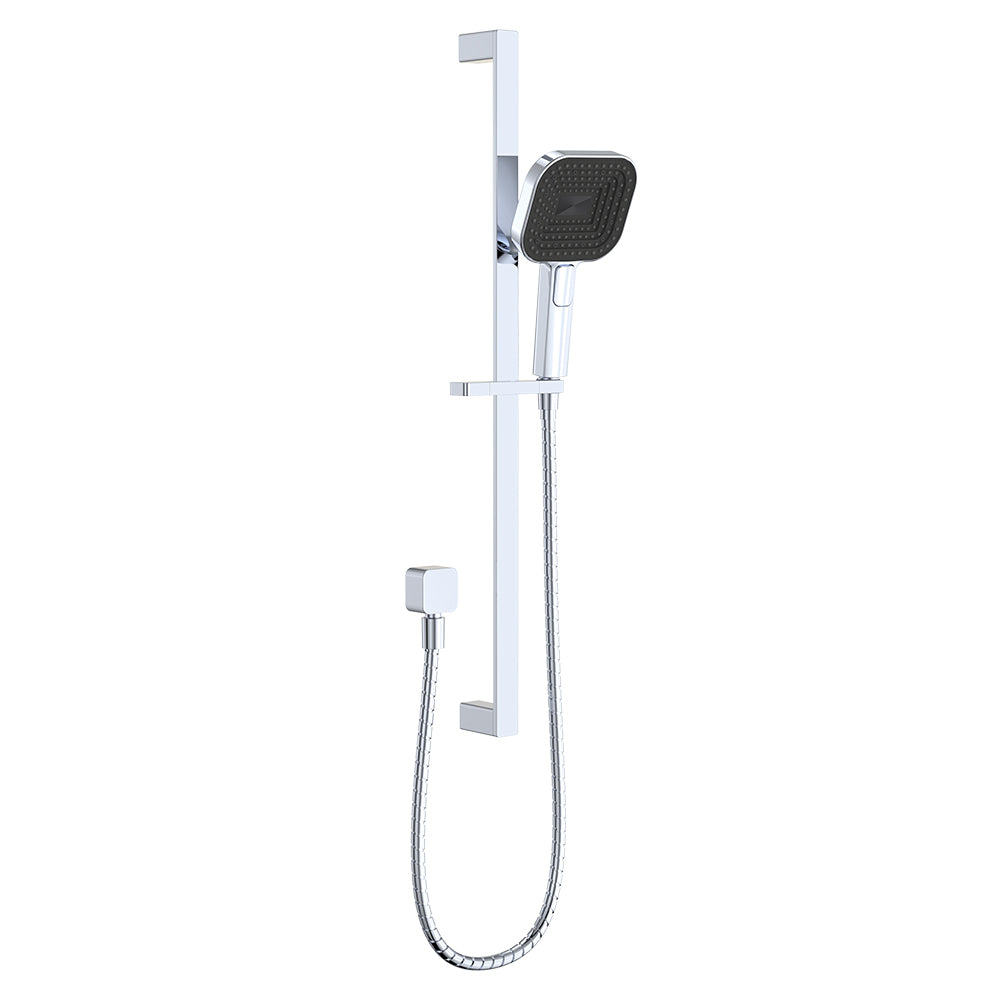 Fienza Kuro Rail Shower Soft Square Head, Chrome — image 2