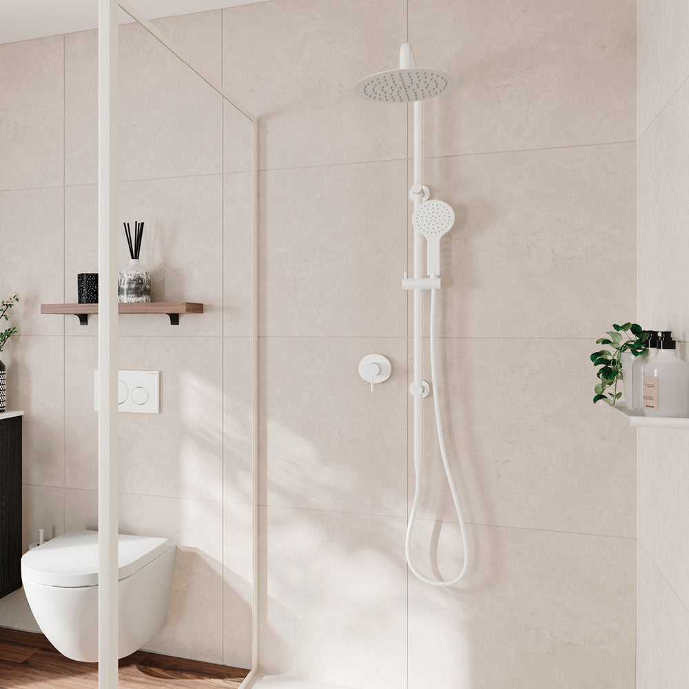 Fienza Kaya Twin Shower, Matte White