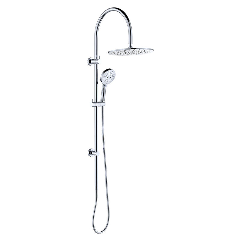 Fienza Empire Slim Curved Twin Shower, Chrome