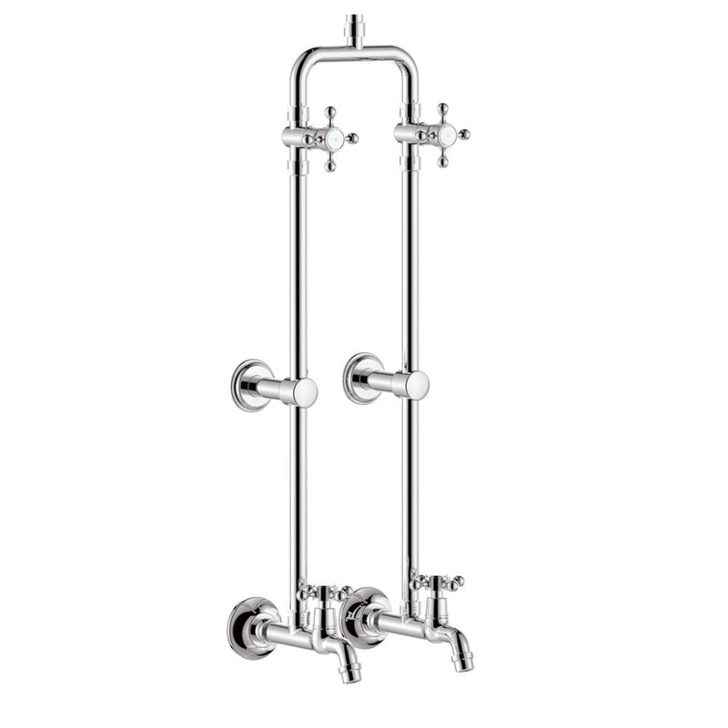 Fienza Lillian Exposed Rail Shower & Bath Set, Chrome