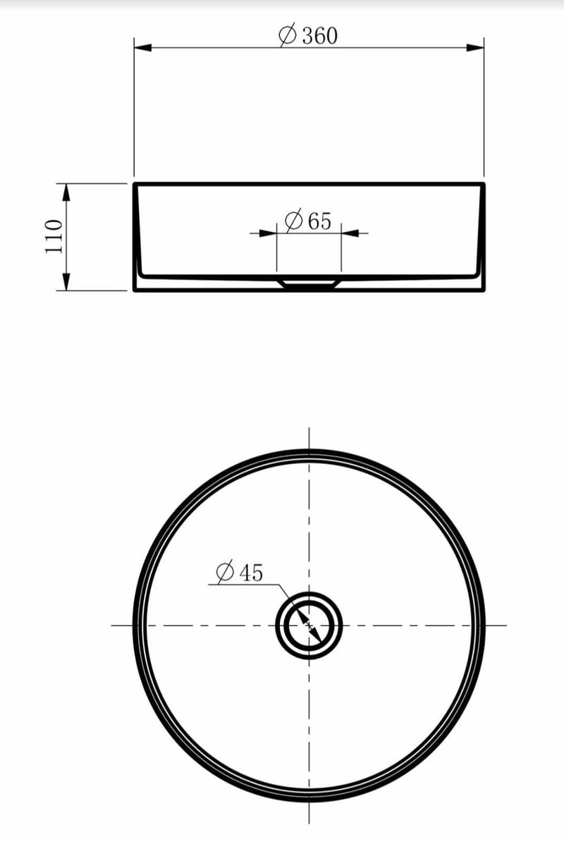 Ovia Stainless Steel Brushed Nickel Basin Round