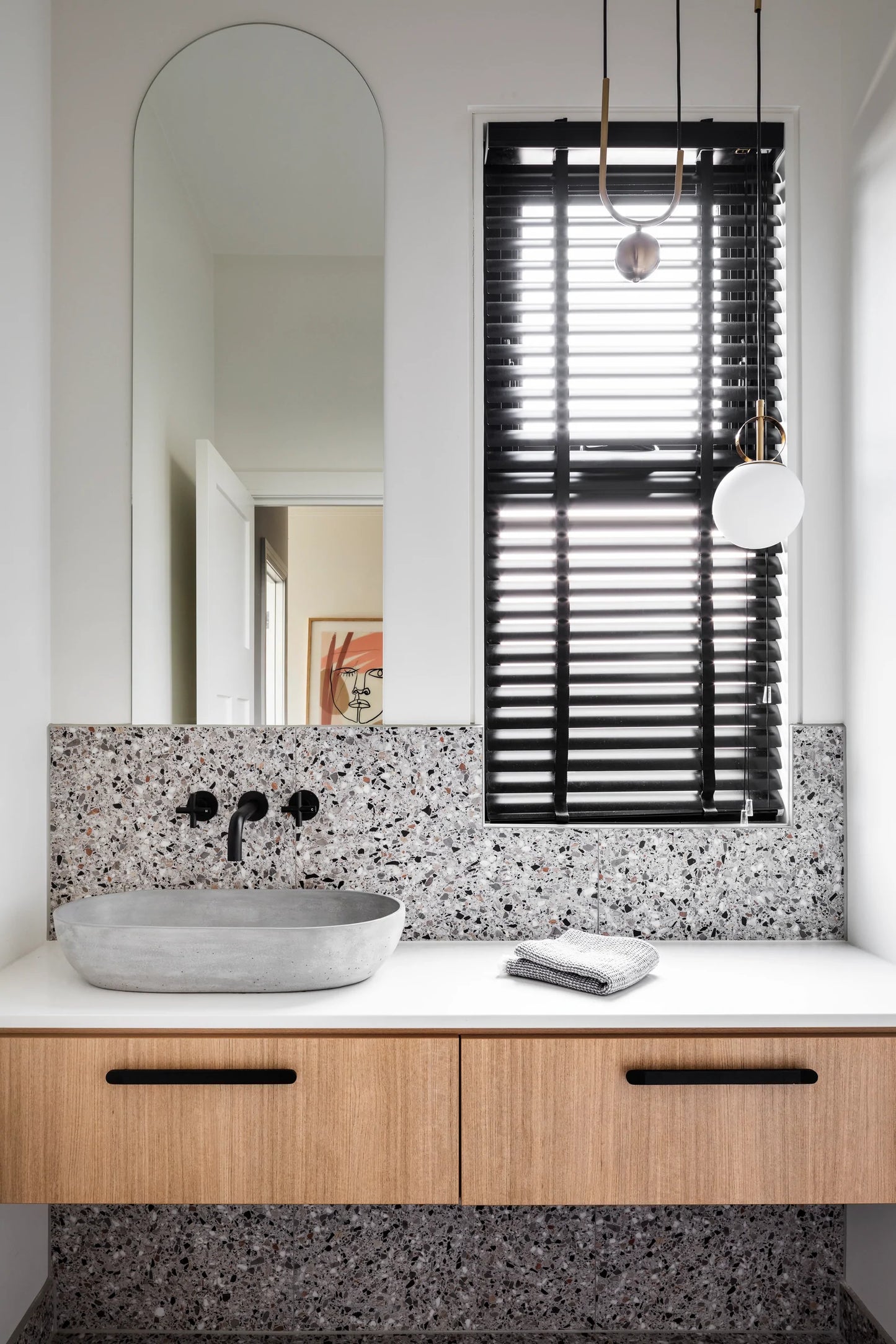 Meir Round Cross Jumper Valve Wall Top Assemblies Matte Black