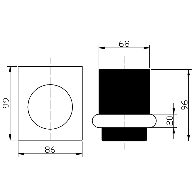 Cora Tumbler Holder Matte Black