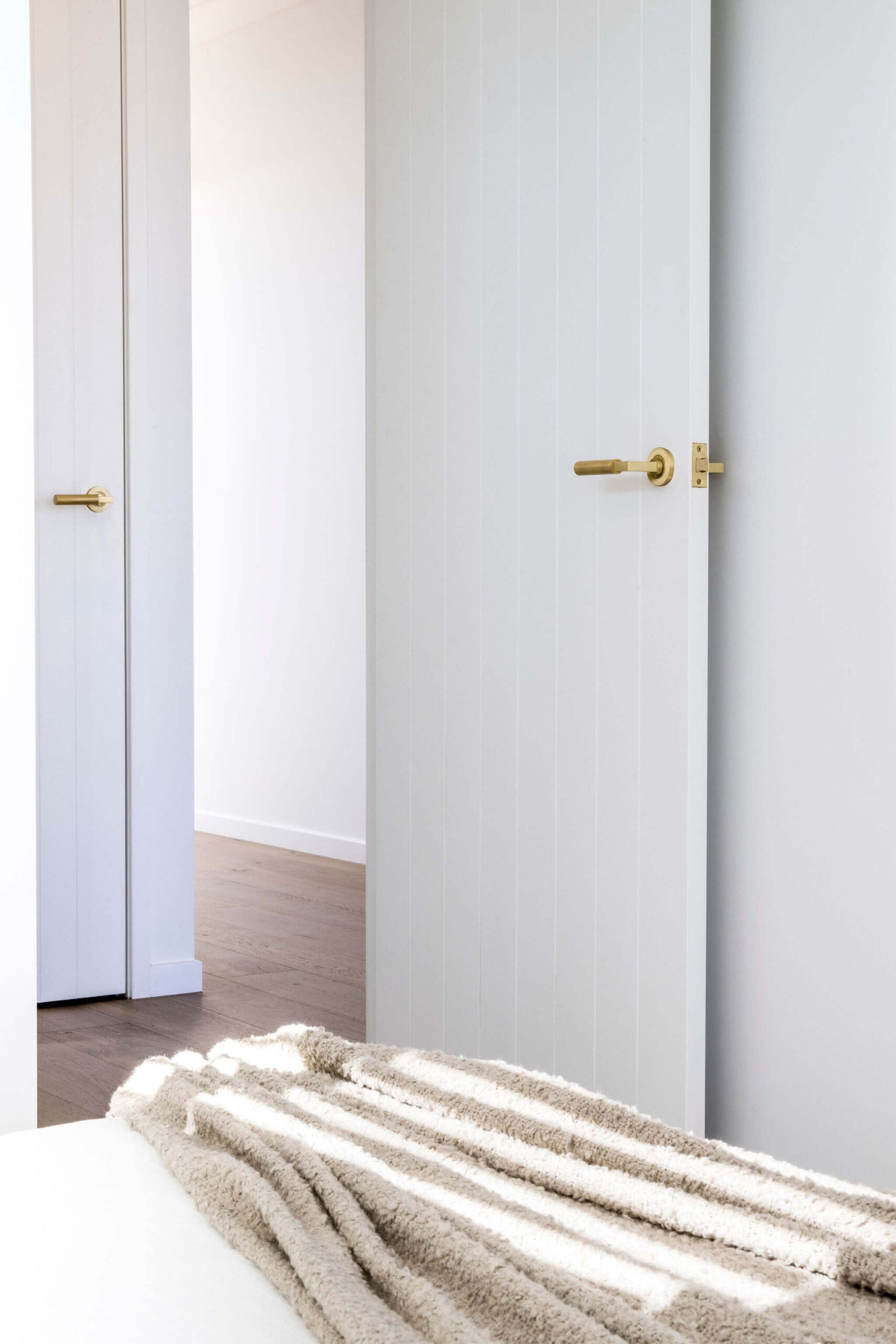 Zanda Zurich Door Handle Lever Set Brushed Brass