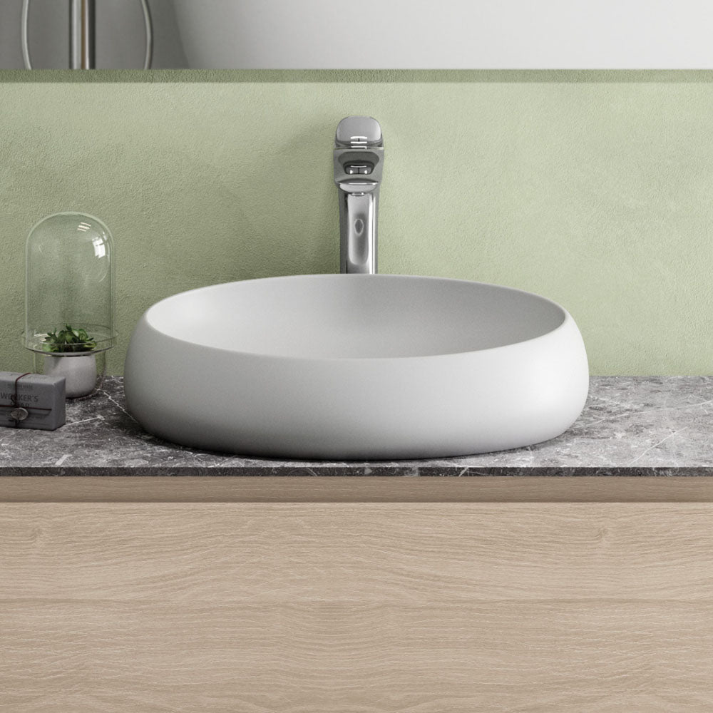 RAK Cloud Above Counter Basin Matte White