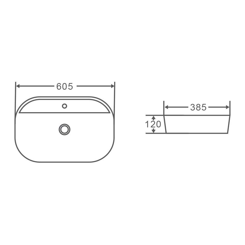 EVEA 61M Counter Top Basin