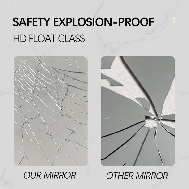 Ovia Arc Frameless 500x900mm Arched Touchless LED Mirror Tri-Color Lighting