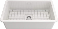 Ovia 685 x 483 x 254mm Undermount Fine Fireclay Butler Sink Single Bowl Farmhouse Kitchen Sink