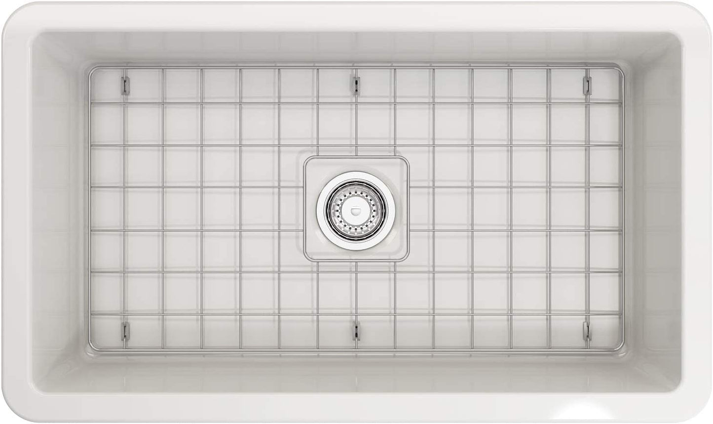 Ovia 813x483x254mm Undermount Fine Fireclay Butler Sink Single Bowl Farmhouse Kitchen Sink