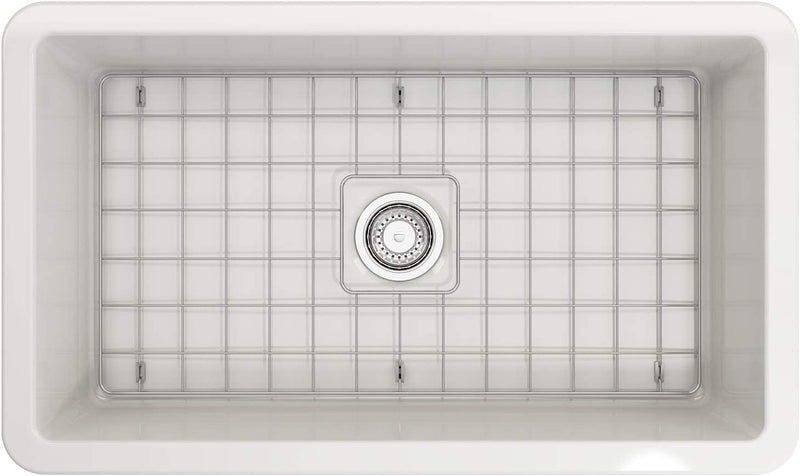 Ovia 813x483x254mm Undermount Fine Fireclay Butler Sink Single Bowl Farmhouse Kitchen Sink