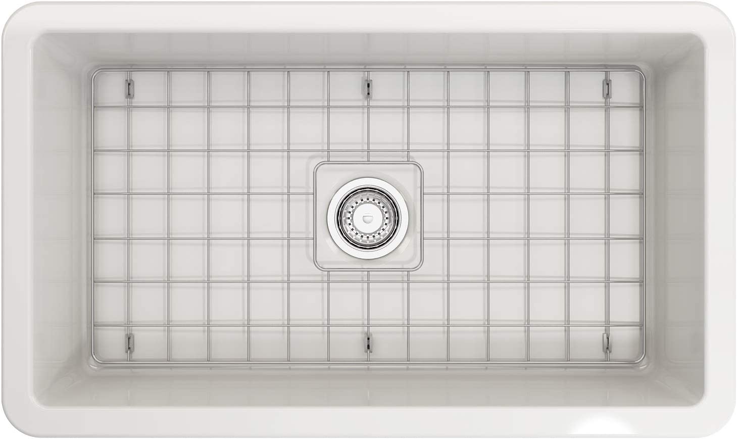 Ovia 760x459x254mm Undermount Fine Fireclay Butler Sink Single Bowl Farmhouse Kitchen Sink