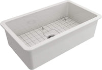 Ovia 813 x 483 x 254mm Undermount Fine Fireclay Butler Sink Single Bowl Farmhouse Kitchen Sink