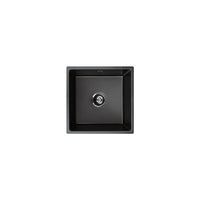 Fienza Kuro Granite 29L Single Bowl Kitchen Sink - Matte Black