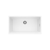 Fienza Kuro Granite 59L Single Bowl Kitchen Sink - Matte White