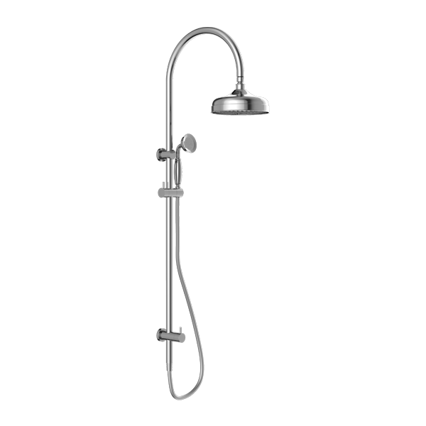 York Federation Twin Shower With Metal Hand Shower Chrome