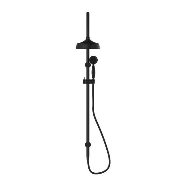 York Federation Twin Shower With Metal Hand Shower Matte Black