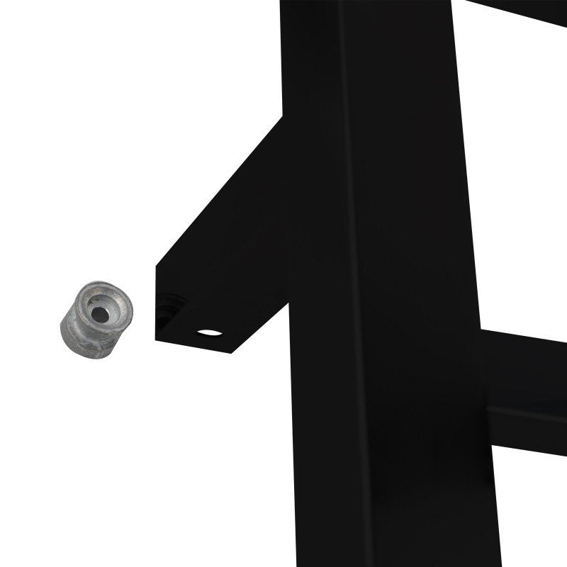 674x620x120mm Black Electric Heated Towel Rack 6 Bars