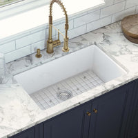 Ovia 685 x 483 x 254mm Undermount Fine Fireclay Butler Sink Single Bowl Farmhouse Kitchen Sink