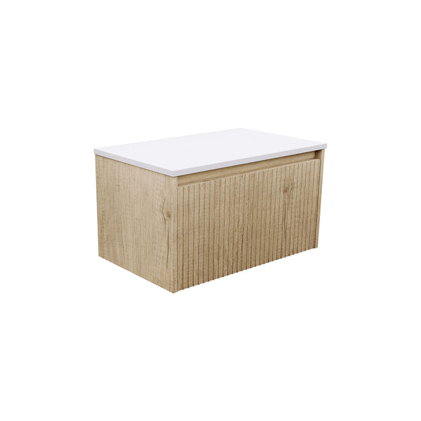 Fienza Alina Groove Scandi Oak 750 Wall-Hung Cabinet