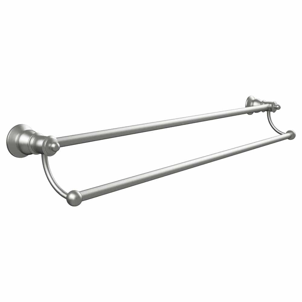 FIENZA LILLIAN Double Towel Rail, Brushed Nickel